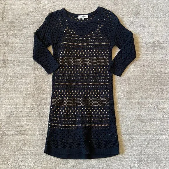 knee length navy blue formal dress CLEARANCE